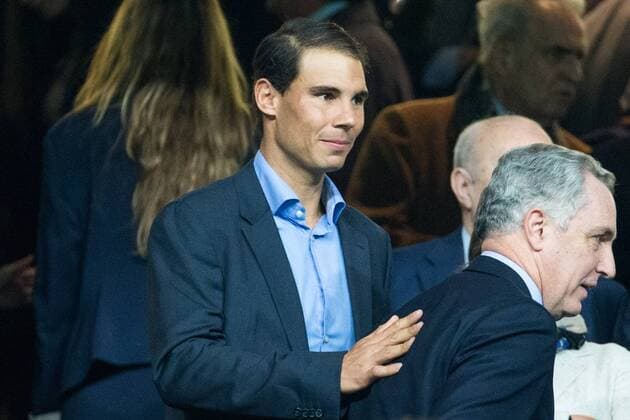 Fußball, CL, Real Madrid - SSC Neapel Rafael Nadal at the match of Champions League between Real Madrid and SSC Napoli at Santiago Bernabeu Stadium in Madrid, Spain. February 15, 2017.  (20170215001)