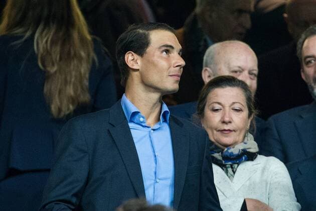 Fußball, CL, Real Madrid - SSC Neapel Rafael Nadal at the match of Champions League between Real Madrid and SSC Napoli at Santiago Bernabeu Stadium in Madrid, Spain. February 15, 2017.  (20170215003)