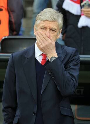 15.02.2017, CL, FC Bayern vs Arsenal, Allianz Arena Muenchen Fussball, im Bild: Arsene Wenger (Arsenal FC) kann es nicht glauben