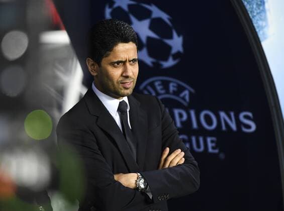 Nasser Khelaifi president Psg FOOTBALL : Champions League - Psg vs FC Barcelona - 14 02 2017 - Mao 