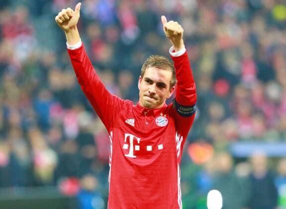 Philipp Lahm (FC Bayern) verabschiedet sich Fussball UEFA Champions League FC Bayern München - Arsenal London 15.02.2017