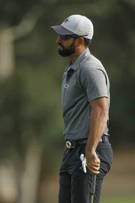 February 16th 2017, Lake Karrinyup Country Club, Perth, Western Australia, Australia; ISPS Handa World Super 6 Perth Golf Tournament Day 1; James Nitties (AUS) reacts to his first putt on the 1st hole during the opening round of the ISPS Handa World Super 6 Golf Tournament; xDavidxWoodleyx  ActionPlus11846777