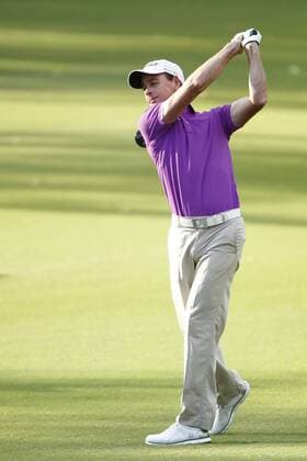 February 16th 2017, Lake Karrinyup Country Club, Perth, Western Australia, Australia; ISPS Handa World Super 6 Perth Golf Tournament Day 1; Brett Rumford (AUS) watches his shot from the 11th fairway during the first round of the ISPS Handa World Super 6 Golf Tournament; xDavidxWoodleyx  ActionPlus11846798
