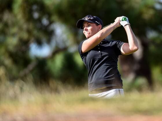February 16, 2017 - Adelaide, Australia - Adriana Brent of Australia on the 11th fairway during round one of the ISPS Handa Women s Australian Open at Royal Adelaide Golf Club on February 16, 2017 in Adelaide, Australia. ISPS Handa Women s Australian Open - Round One  - ZUMAn230 20170216_zaa_n230_086 Copyright: xAndyxAstfalckx