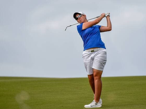 February 16, 2017 - Adelaide, Australia - Ashleigh Buhai of South Africa on the 11th fairway during round one of the ISPS Handa Women s Australian Open at Royal Adelaide Golf Club on February 16, 2017 in Adelaide, Australia. ISPS Handa Women s Australian Open - Round One  - ZUMAn230 20170216_zaa_n230_079 Copyright: xAndyxAstfalckx