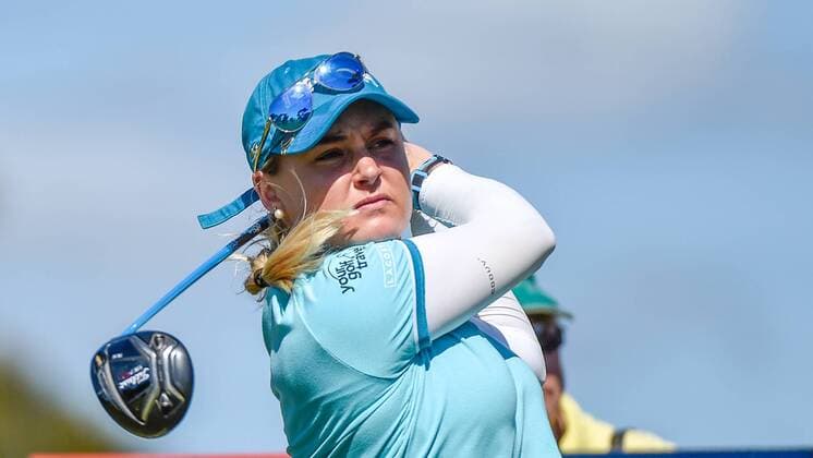 February 16, 2017 - Adelaide, Australia - Charlie Hull from England tees from the 15th tee during round one of the ISPS Handa Women s Australian Open at Royal Adelaide Golf Club on February 16, 2017 in Adelaide, Australia. ISPS Handa Women s Australian Open - Round One  - ZUMAn230 20170216_zaa_n230_109 Copyright: xAndyxAstfalckx