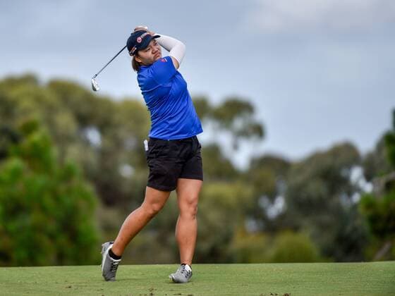 February 16, 2017 - Adelaide, Australia - Wichanee Meechai of Thailand during round one of the ISPS Handa Women s Australian Open at Royal Adelaide Golf Club on February 16, 2017 in Adelaide, Australia. ISPS Handa Women s Australian Open - Round One  - ZUMAn230 20170216_zaa_n230_092 Copyright: xAndyxAstfalckx