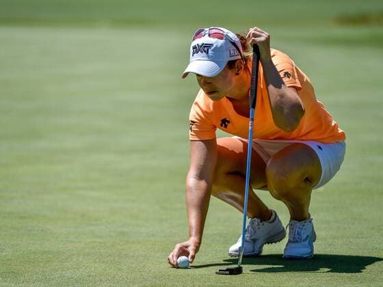 February 16, 2017 - Adelaide, Australia - Sarah Kemp of Australia on the tee of the 16th tee during round one of the ISPS Handa Women s Australian Open at Royal Adelaide Golf Club on February 16, 2017 in Adelaide, Australia. ISPS Handa Women s Australian Open - Round One  - ZUMAn230 20170216_zaa_n230_097 Copyright: xAndyxAstfalckx