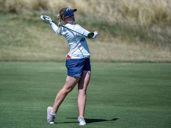 February 16, 2017 - Adelaide, Australia - Holly Clyburn from England on the 14th fairway during round one of the ISPS Handa Women s Australian Open at Royal Adelaide Golf Club on February 16, 2017 in Adelaide, Australia. ISPS Handa Women s Australian Open - Round One  - ZUMAn230 20170216_zaa_n230_110 Copyright: xAndyxAstfalckx