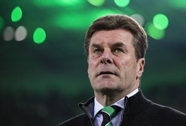Mönchengladbach, 16.02.2017 Trainer Dieter Hecking (BMG) Borussia Mönchengladbach vs. AC Florenz