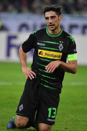 GER, Borussia Mönchengladbach (GER) vs. AC Florenz ( ITA) 16.02.2017, Borussia Park , Moenchengladbach , EL, Sechzehntelfinale, Hinspiel GER, Borussia Mönchengladbach (GER) vs. AC Florenz ( ITA) im Bild: Lars Stindl (Gladbach 13), regt sich über eine vergebene klare Torchance auf Foto © nordphoto Meuter nordphotox xMeuter