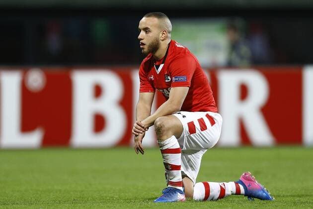 Iliass Bel Hassani of AZ Alkmaarduring the UEFA Europa League round of 32 match between AZ Alkmaar and Olympique Lyonnais on February 16, 2017 at the AFAS stadium in Alkmaar, The Netherlands. AZ v Olympique Lyon UEFA Europa League 2016 2017 xVIxxIVx 7132644