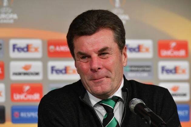 GER, Borussia Mönchengladbach (GER) vs. AC Florenz ( ITA) 16.02.2017, Borussia Park , Moenchengladbach , EL, Sechzehntelfinale, Hinspiel GER, Borussia Mönchengladbach (GER) vs. AC Florenz ( ITA) im Bild: Pressekonferenz nach Ende des Spiels Dieter Hecking (Trainer Borussia Moenchengladbach), nimmt seine Jungs in Schutz und sieht noch Chancen im Rückspiel Foto © nordphoto Meuter nordphotox xMeuter