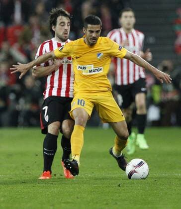 16 02 2017 Bilbao, Spanien - Fussball, Europa League, Athletic Bilbao vs. APOEL Nikosia: Facundo Bertoglio, Benat Etxebarria  xDAVIDxS.xBUSTAMANTEx xx