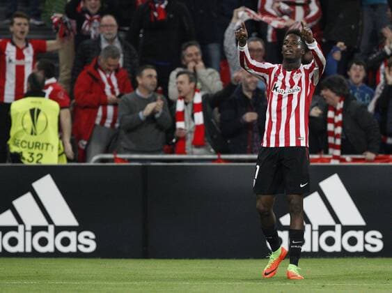 16 02 2017 Bilbao, Spanien - Fussball, Europa League, Athletic Bilbao vs. APOEL Nikosia: Inaki Williams  xDAVIDxS.xBUSTAMANTEx xx