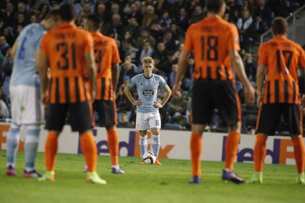 Wass. First leg of 1 16 Europa League match between Celta Vigo and Shakhtar Donetsk. In this picture, Wass. xJORGExLANDINx 