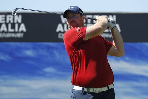 February 17th 2017, Lake Karrinyup Country Club, Perth, Western Australia, Australia; ISPS Handa World Super 6 Perth Golf Tournament Day 2; Duncan Stewart (SCO) watches his shot the 17th hole during his round on day 2 xDavidxWoodleyx  ActionPlus11847094