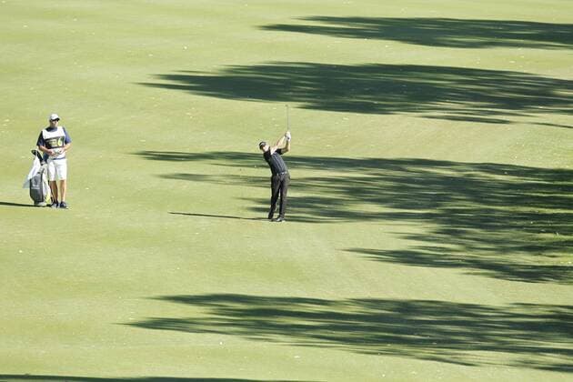February 17th 2017, Lake Karrinyup Country Club, Perth, Western Australia, Australia; ISPS Handa World Super 6 Perth Golf Tournament Day 2; Pontus Widegren plays an approach shot on the second fairway during his round on day 2 xDavidxWoodleyx  ActionPlus11847103