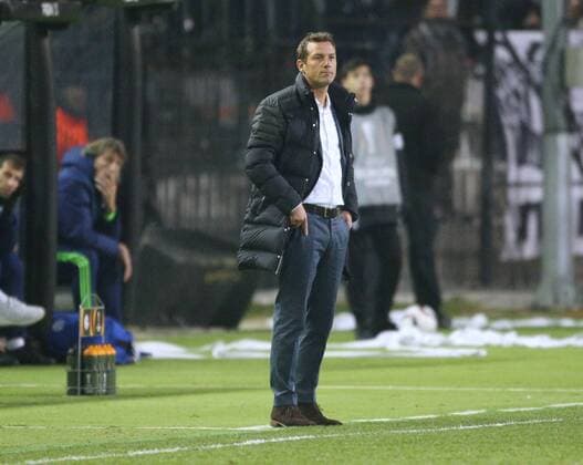 16.02.2017, Fussball, UEFA Europa League, Saison 2016 2017, Zwischenrunde, PAOK Saloniki - FC Schalke 04, Trainer Markus Weinzierl (FC Schalke 04)