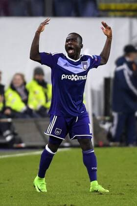 Frank Acheampong forward of RSC Anderlecht scores the opening goal FOOTBALL : RSC Anderlecht vs Zenith St. Petersbourg - UEFA Europa League - UEFA Europa League - 16 02 2017 PhotoNews Panoramic  687875959