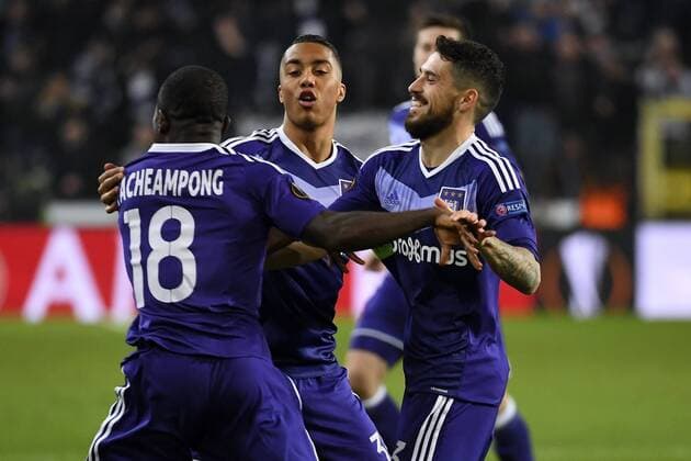 Frank Acheampong forward of RSC Anderlecht FOOTBALL : RSC Anderlecht vs Zenith St. Petersbourg - UEFA Europa League - UEFA Europa League - 16 02 2017 PhotoNews Panoramic  687875959