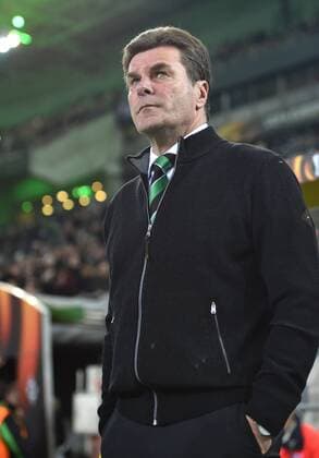 16.02.2017, Fussball, UEFA Europa League, Saison 2016 2017, Zwischenrunde, Borussia Moenchengladbach - AC Florenz, Trainer Dieter Hecking (Borussia Moenchengladbach)