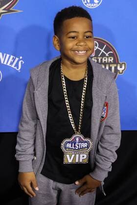 February 17, 2017 - Rapper Young Dylan posing for media at the Red Carpet Event before the NBA Basketball Herren USA All-Star Celebrity Game at the Mercedes-Benz Superdome in New Orleans, LA. CSM NBA 2017: NBA All-Star Celebrity Game FEB 17 - ZUMAc04_ 20170217_zaf_c04_092 Copyright: xStephenxLewx