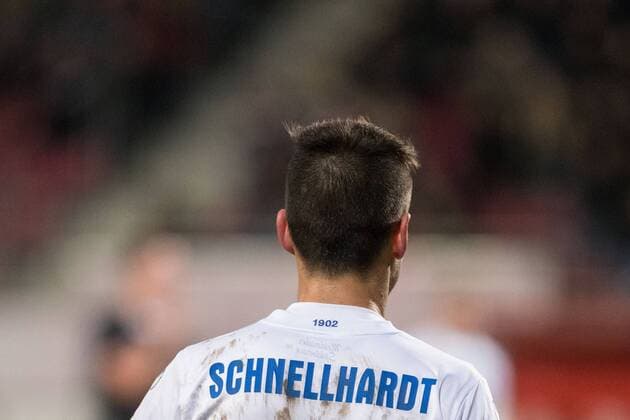 17.02.2017 , MZ Mainz , Fussball , Dritte 3. Liga , FSV Mainz 05 II U23 - MSV Duisburg. Fabian Schnellhardt (Duisburg)