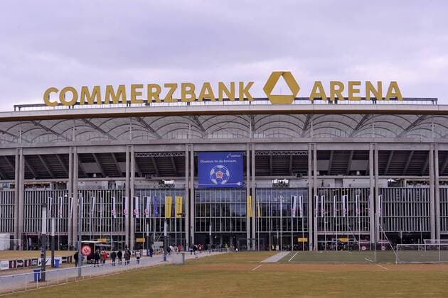 Fußball 1. Bundesliga 21. Spieltag Eintracht Frankfurt - FC Ingolstadt am 18.02.2017 in der Commerzbank-Arena in Frankfurt Stadionbild Commerzbank-Arena - Aussenansicht xJKx