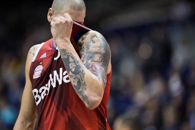 Berlin, Deutschland, 18.02.2017: Basketball - Top FOUR - FC Bayern Muenchen - ALBA Berlin. Maik Zirbes (Bayern 33)