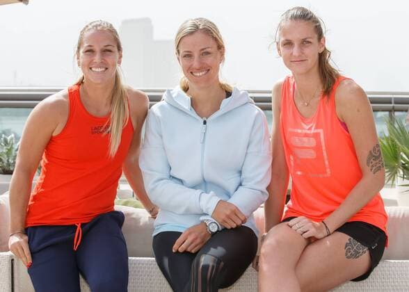 DOMINIKA CIBULKOVA, ANGELIQUE KERBER, KAROLINA PLISKOVA, Gruppenfoto Tennis - Dubai Tennis Championships 2017 - WTA Tennis Damen - Dubai Duty Free Tennis Stadium - Dubai - - United Arab Emirates - 19 February 2017.