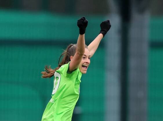 Torjubel 2-0 durch Tessa Wullaert (VfL Wolfsburg)