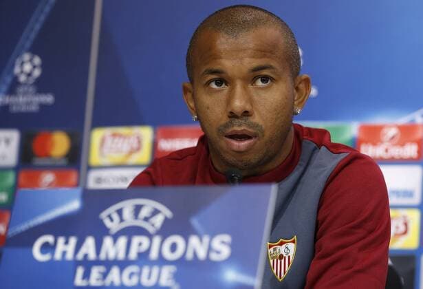 Sevilla FC s Brazilian defender Mariano Ferreira during a press conference PK Pressekonferenz held after a team s training session at Sanchez Pizjuan stadium in Sevilla, Spain, 21 February 2017. Sevilla will face Leicester in a Champions League round of 16 first leg soccer match the upcoming 22 february. SEVILLA PRESS CONFERENCE !ACHTUNG: NUR REDAKTIONELLE NUTZUNG!  Copyright: xJULIOxMUÑOZx GRA184 20170221-636232879722957873