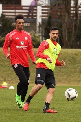 Fußball, EL, Training 1. FSV Mainz 05 JEAN-PHILIPPE GBAMAN, DANNY LATZA TRAINING MAINZ 05 MAINZ 