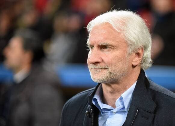 21.02.2017, xhbx, Fussball Champions League, Bayer 04 Leverkusen - Atletico Madrid, emspor, v.l. Sportlicher Leiter Rudi Voeller (Bayer Leverkusen) Leverkusen
