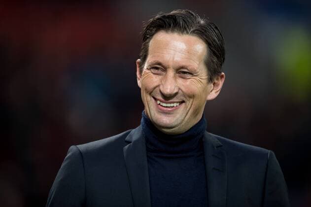 Trainer Roger Schmidt (Bayer 04 Leverkusen) beim Championsleague Spiel zwischen Bayer 04 Leverkusen und Atletico Madrid am 21.02.2017, Leverkusen Copyright: xSchuelerx xEibnerx-xPressefotox EP_JSE