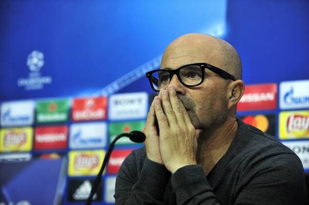 Sevilla training session. In this picture, Sampaoli. xKikoxHurtadox 