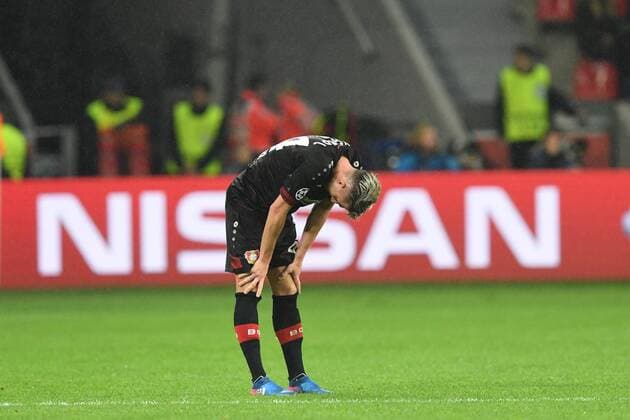 Fussball, UEFA Champions League, Saison 2016 2017, Achtelfinale , Bayer 04 Leverkusen - Atletico Madrid, 21.02.2017, Bayarena Leverkusen, Kevin Kempl, Bayer 04 Leverkusen , enttäuscht