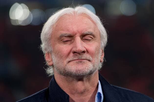 Leverkusen, Germany 21.02.2017, UEFA Champions League - 2016 17 Season, Bayer 04 Leverkusen - Club Atletico de Madrid, Sportlicher Leiter Rudi Voeller (B04) schaut ( DeFodi001