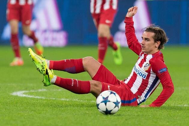 Leverkusen, Germany 21.02.2017, UEFA Champions League - 2016 17 Season, Bayer 04 Leverkusen - Club Atletico de Madrid, Antoine Griezmann (Atletico Madrid) in aktion ( DeFodi001