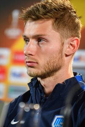 Genk s Jakub Brabec pictured during a press conference PK Pressekonferenz of Belgian soccer team RC Genk, Wednesday 22 February 2017, in Genk. Tomorrow Genk is playing 1 16 finales return leg game of the Europa League competition against Romanian Club Astra Giurgiu. First leg result was 2-2. LUCxCLAESSEN  x05052007x
