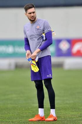 Italy: ACF Fiorentina training session A.c.f. Fiorentina s Ciprian Tatarusanu during the training session at the Team s Sports Centre on the eve of the UEFA Europa League Round of 32 - 2nd leg soccer match against Borussia Mönchengladbach.  GiacomoxMorinix xPacificxPress