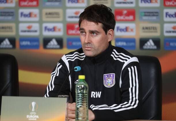 Anderlecht s head coach Rene Weiler pictured during a press conference PK Pressekonferenz of Belgian soccer team RSC Anderlecht in Saint-Petersburg, Russia, Wednesday 22 February 2017. Tomorrow Anderlecht is playing 1 16 finales return leg game of the Europa League competition against Russian team FC Zenit. Anderlecht won 2-0 the first leg. VIRGINIExLEFOUR  x05052196x