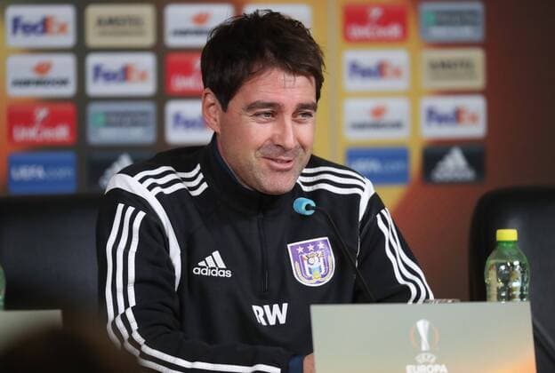 Anderlecht s head coach Rene Weiler pictured during a press conference PK Pressekonferenz of Belgian soccer team RSC Anderlecht in Saint-Petersburg, Russia, Wednesday 22 February 2017. Tomorrow Anderlecht is playing 1 16 finales return leg game of the Europa League competition against Russian team FC Zenit. Anderlecht won 2-0 the first leg. VIRGINIExLEFOUR  x05052215x