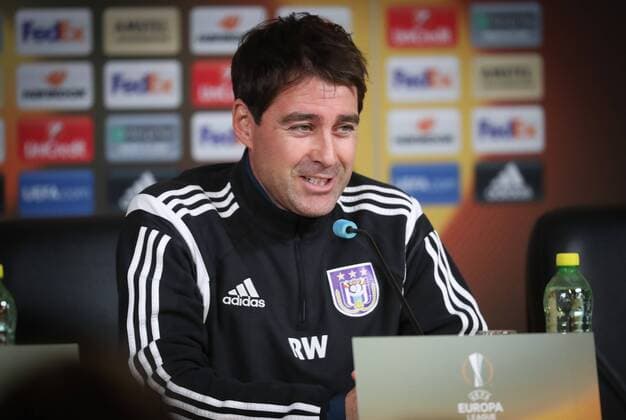 Anderlecht s head coach Rene Weiler pictured during a press conference PK Pressekonferenz of Belgian soccer team RSC Anderlecht in Saint-Petersburg, Russia, Wednesday 22 February 2017. Tomorrow Anderlecht is playing 1 16 finales return leg game of the Europa League competition against Russian team FC Zenit. Anderlecht won 2-0 the first leg. VIRGINIExLEFOUR  x05052213x