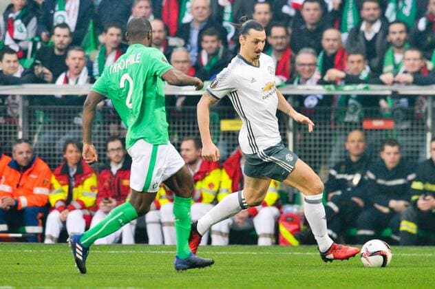 09 ZLATAN IBRAHIMOVIC (man) FOOTBALL : AS Saint Etienne vs Manchester United ManU - Europa League - 22 02 2017 FEP Panoramic 