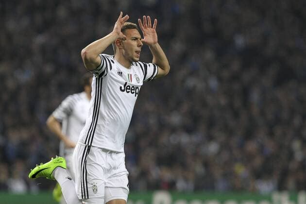 Fußball, CL, FC Porto - Juventus Turin February 22, 2017 - Porto, Porto, Portugal - Marko Pjaca forward of Juventus FC celebrates after scoring goal during the UEFA Champions League Round of 16 1st leg soccer match between FC Porto and Juventus, at Dragao Stadium in Porto on February 22, 2017. FC Porto v Juventus - UEFA Champions League Round of 16: First Leg  - ZUMAn230 20170222_zaa_n230_401 Copyright: xDpix