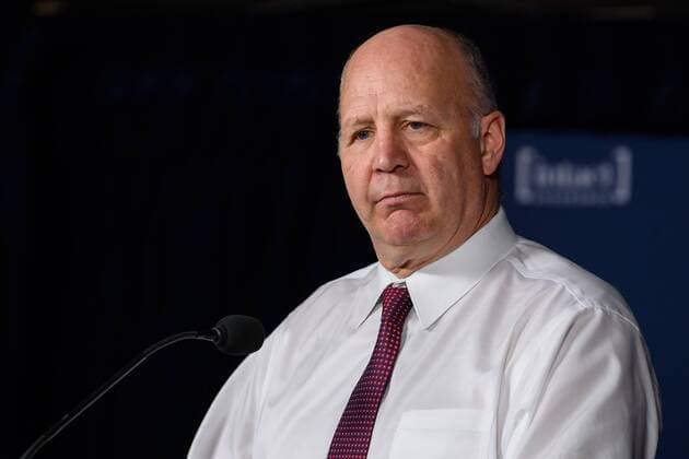 MONTREAL, QC - FEBRUARY 18: Head coach of the Montreal Canadiens Claude Julien during the post-game press conference PK Pressekonferenz after the regular season game between the Winnipeg Jets and the Montreal Canadiens on February 18, 2017, at the Bell Centre in Montreal, QC (Photo by Vincent Ethier Icon Sportswire) NHL Eishockey Herren USA FEB 18 Jets at Canadiens Icon170218068 EDITORIAL USE ONLY