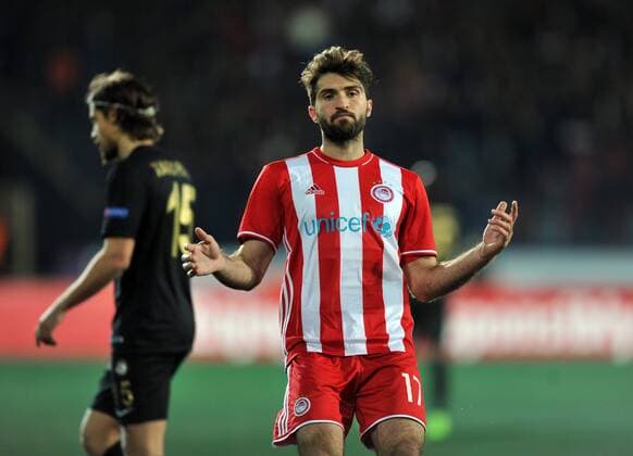 Olympiakos player Karim Ansarifard, during the UEFA European League football match, between Osmanlispor and Olympiakos at Osmanli Stadyumu in Ankara, February 23, 2017. (  Copyright: HikmetxSaatci 15634868