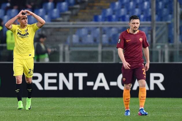 As Roma 23 02 2017 - Europa League Roma-Villareal: Rafael Santos Borre 